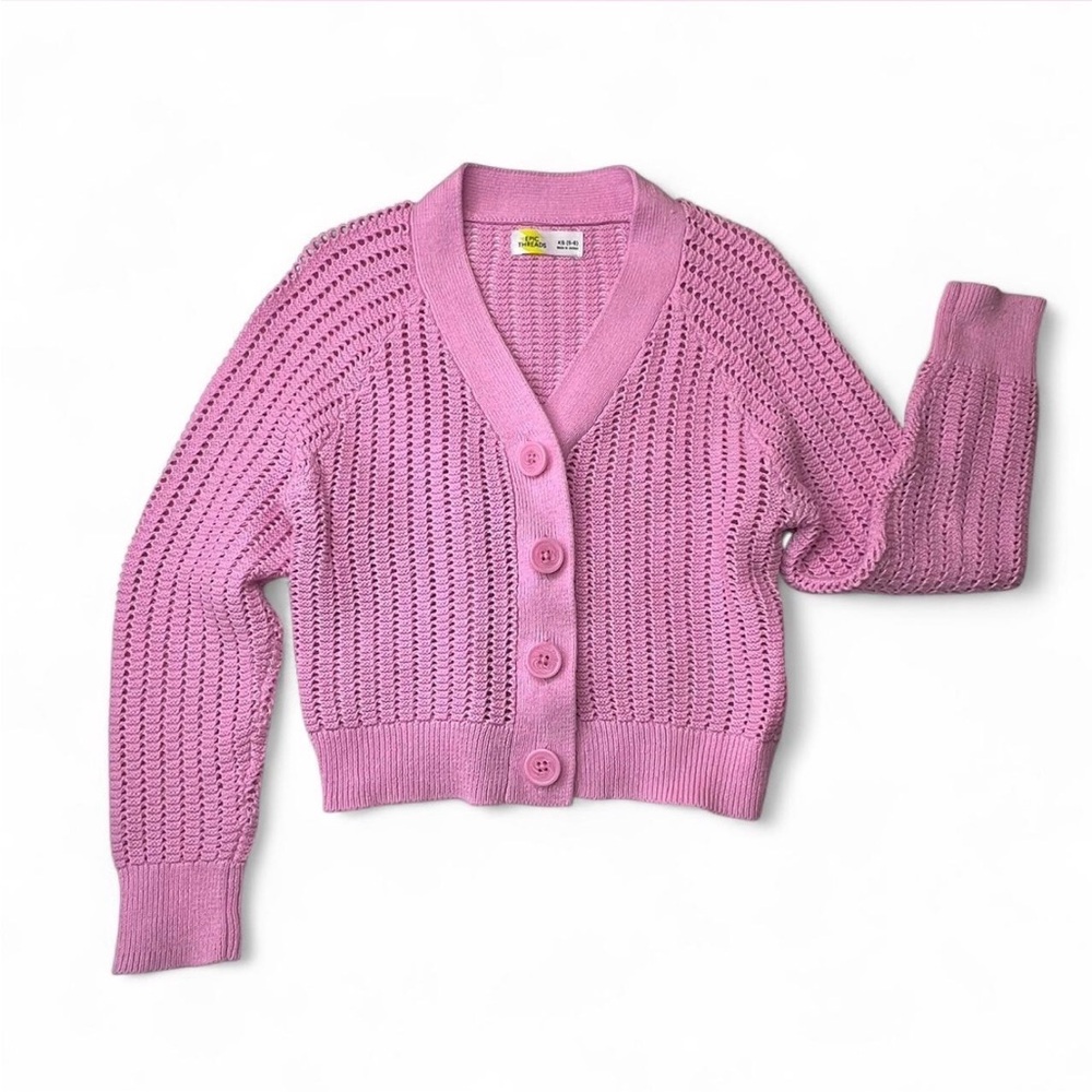 Epic Threads Pink Knit Cardigan